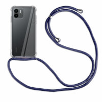 Handykette für Xiaomi Redmi A1 Handyhülle mit Band Hülle mit Kordel Handy Tasche Blau