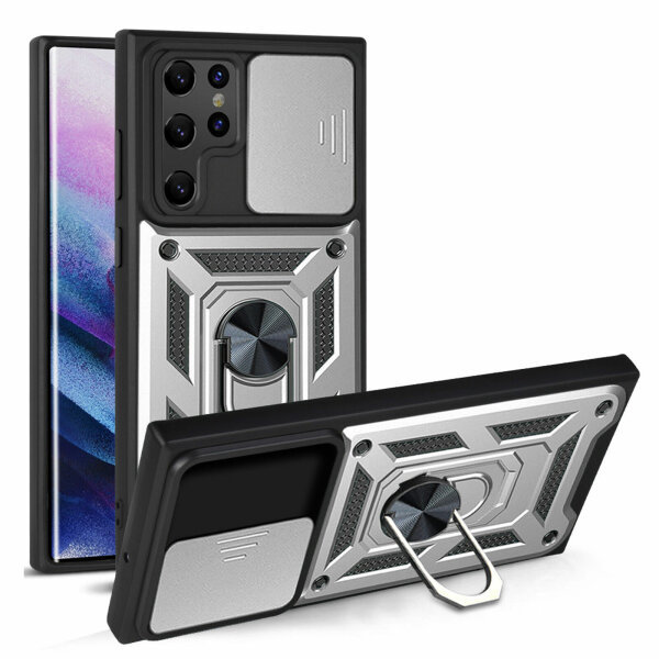 Handyhülle Für Samsung S22 Ultra Handy Tasche Hülle Outdoor Case Silikon Bumper
