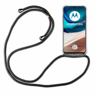 betterfon Handykette für Motorola Moto G42 Handyhülle mit Band Hülle Handytasche Schwarz