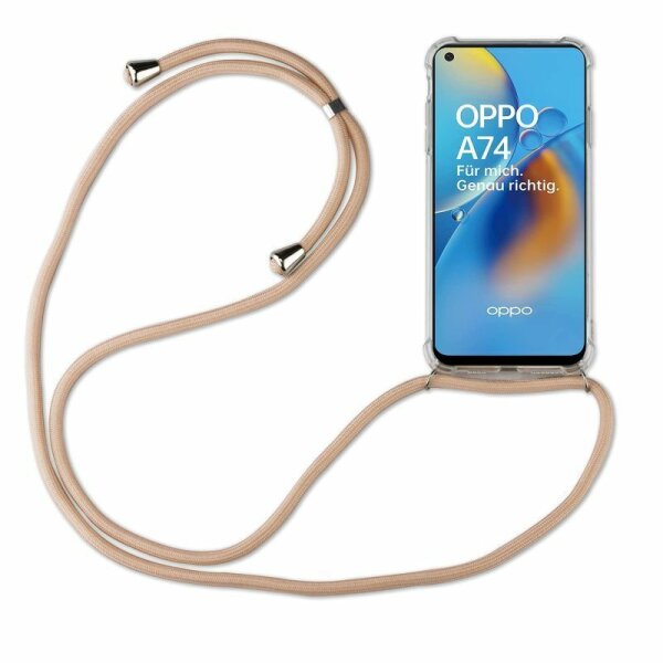 Handykette für Oppo A74 4G Handyhülle mit Band Schutz Hülle Handy Tasche