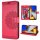 Handyhülle Hülle für Xiaomi POCO M4 Pro 4G, Handy Tasche Schutz Flip Case Schale Rot