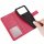 Handyhülle Hülle für Xiaomi POCO M4 Pro 4G, Handy Tasche Schutz Flip Case Schale Rot
