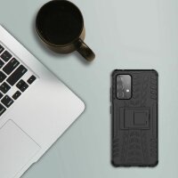 Handy Tasche für SAMSUNG Galaxy Hülle Handyhülle Schutzhülle Outdoor Case Schale Galaxy A52 5G Schwarz