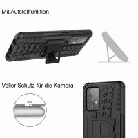 Handy Tasche für SAMSUNG Galaxy Hülle Handyhülle Schutzhülle Outdoor Case Schale Galaxy A52 5G Schwarz