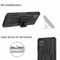 Handy Tasche für SAMSUNG Galaxy Hülle Handyhülle Schutzhülle Outdoor Case Schale Galaxy A52 5G Schwarz
