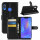 Handy Tasche Huawei Handyhülle Cover Case Klapp Schutz Hülle Etui Wallet Bumper Huawei P Smart+ Schwarz