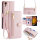 Handykette Samsung Hülle mit Band Handyhülle Kartenfächer PU Leder Umhängetasche Galaxy Xcover 7 Rosa
