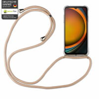 Handykette für Samsung Galaxy Xcover 7 Handyhülle mit Band Case Hülle mit Kordel Beige / Braun