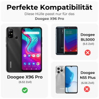 Handyhülle Doogee X96 Pro, Handy Tasche Hülle Schutzhülle Klapphülle Wallet Case