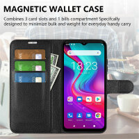 Handyhülle Doogee X96 Pro, Handy Tasche Hülle Schutzhülle Klapphülle Wallet Case