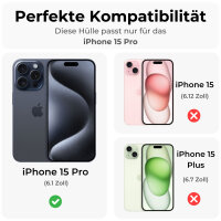 Handyhülle für Apple iPhone 15 Pro - Panzer...