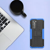 Outdoor Case Panzer Hülle Cover Huawei Handytasche Schutzhülle Handyhülle Handy Blau P40 Pro
