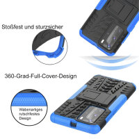 Outdoor Case Panzer Hülle Cover Huawei Handytasche Schutzhülle Handyhülle Handy Blau P40 Pro