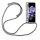 Handykette für Samsung S21 S22 S23 S24 FE Plus Ultra Handyhülle mit Band Hülle Galaxy S21 FE 5G Grau