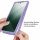 360° Grad Hülle für Xiaomi 14 Handyhülle vollschutz Integriertem Displayschutz Lila