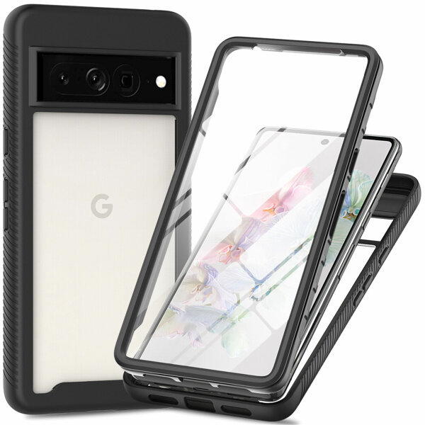 Google Pixel 8 / 8 Pro Hülle Handyhülle 360° Grad Case Cover 2-teilig mit Folie Pixel 8 Pro