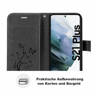Handyhülle für Samsung Galaxy S21+ Plus 5G Hülle Handy Tasche Flip Case Etui TPU