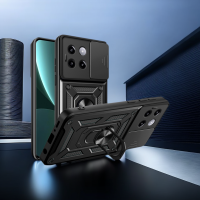 Outdoor Panzer Hülle Xiaomi 14 Pro Handyhülle Kameraschutz Ringhalter Backcover Schwarz
