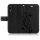 Huawei Handy Tasche Handyhülle Schutz Hülle Blumen Flip Cover Buch Case Etui Huawei Y6 2019 Schwarz