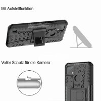 Realme C21Y / C25Y, Hülle Schutzhülle Handy Tasche Outdoor Case Cover Bumper TPU Schwarz