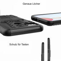 Realme C21Y / C25Y, Hülle Schutzhülle Handy Tasche Outdoor Case Cover Bumper TPU Schwarz