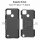 Realme C21Y / C25Y, Hülle Schutzhülle Handy Tasche Outdoor Case Cover Bumper TPU Schwarz