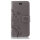 Wiko Handy Tasche Handyhülle Schutz Hülle Blumen Flip Cover Buch Case Etui Wiko Sunny 3 Grau
