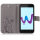 Wiko Handy Tasche Handyhülle Schutz Hülle Blumen Flip Cover Buch Case Etui Wiko Sunny 3 Grau