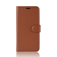 Handy Tasche für Samsung Galaxy A51 SM-A515 Hülle Case Buchhülle Klapphülle TPU PU-Leder Braun