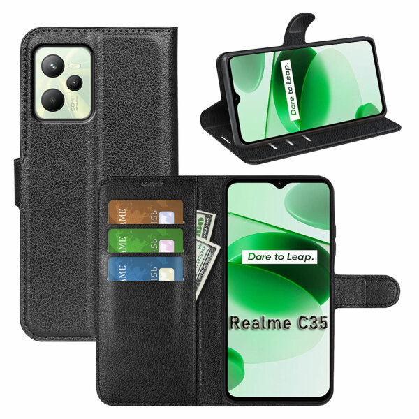 Realme C35 Handy Tasche Handyhülle Hülle Schutzhülle Klapphülle Flip Case Etui