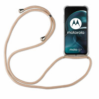 betterfon Handykette für Motorola Moto G14 Handyhülle mit Band Hülle mit Schnur Beige / Braun