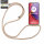 Handykette für Motorola Moto G85 Smartphone Halskette Hülle Handyhülle mit Korde Beige / Braun