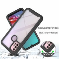Motorola Moto G10 / G20 / G30, Schutz Hülle 360 Grad Case mit Displayschutzfolie