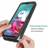 Motorola Moto G10 / G20 / G30, Schutz Hülle 360 Grad Case mit Displayschutzfolie