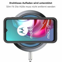 Motorola Moto G10 / G20 / G30, Schutz Hülle 360 Grad Case mit Displayschutzfolie
