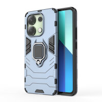 Hülle Xiaomi Redmi Note 13 4G Handyhülle Drehbar Ringhalter Magnet Bumper Case Türkis