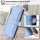Handykette Samsung Hülle mit Band Handyhülle Kartenfächer PU Leder Umhängetasche Galaxy S23 Ultra Hellblau