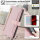 Handykette Xiaomi Hülle mit Band Handyhülle Kartenfächer PU Leder Umhängetasche 13T / 13T Pro Rosa