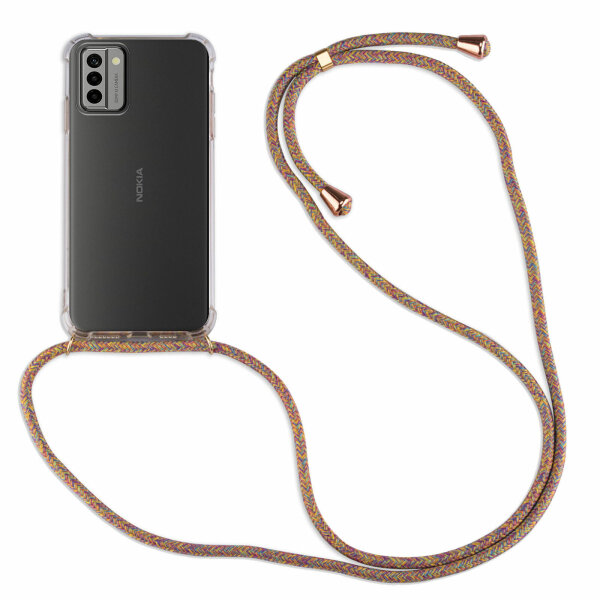 Handykette für Nokia G22 Handyhülle mit Band Umhängehülle mit Band Hülle Cover  Rainbow