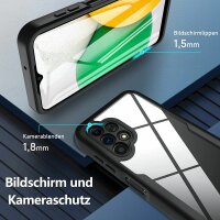 360° Grad Hülle für Samsung Galaxy A13 4G vollschutz Integriertem Displayschutz Schwarz