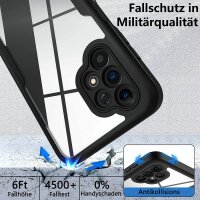 360° Grad Hülle für Samsung Galaxy A13 4G vollschutz Integriertem Displayschutz Schwarz