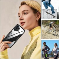 360° Grad Hülle für Samsung Galaxy A13 4G vollschutz Integriertem Displayschutz Schwarz
