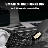 Outdoor Panzer Hülle Honor Magic 6 Lite Handyhülle Slide Kameraschutz Ringhalter Schwarz