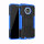 Handy Tasche Lenovo Motorola Panzer Hülle Hybrid Case Cover Schutzhülle Bumper Motorola Moto G6 Blau