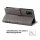 Handy Tasche ZTE Blade Hülle Schutzhülle Klapphülle Flip Case Buchhülle Etui TPU Blade A51 Grau