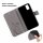 Handy Tasche ZTE Blade Hülle Schutzhülle Klapphülle Flip Case Buchhülle Etui TPU Blade A51 Grau