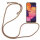 Handy Hülle mit Band Schutzhülle Handykette Seil Silikon Handy Tasche mit Schnur Samsung Galaxy A50 SM-A505 Rainbow