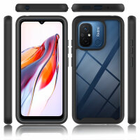 Panzer Hülle Handy Tasche 360 Grad TPU vollschutz mit Integriertem Displayschutz Xiaomi Redmi 12C