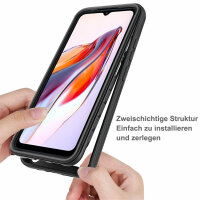 Panzer Hülle Handy Tasche 360 Grad TPU vollschutz mit Integriertem Displayschutz Xiaomi Redmi 12C