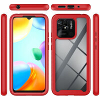 Hülle für Xiaomi Redmi 10C, Handyhülle Cover 2-teilig TPU Body Bumper Case